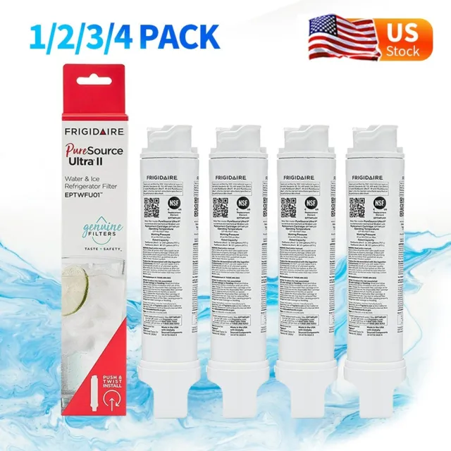 1/2/3/4 Pack EPTWFU01 Pure Source Ultra II Refrigerator Water Filter Replacement