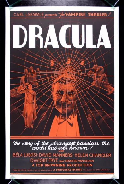 DRACULA * CineMasterpieces VAMPIRE HORROR S2 MOVIE POSTER RECREATION LTD EDITION