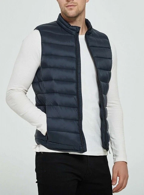 Giubbotto uomo piumino invernale smanicato gilet giacca da M L XL 2XL 3XL 4XL 2
