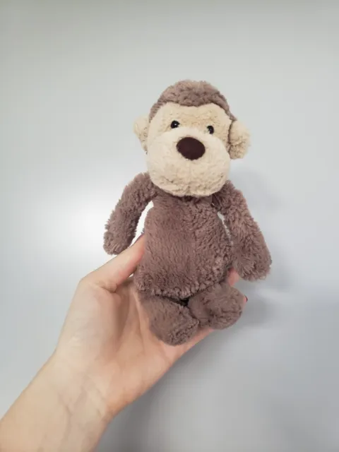 Jellycat Brown Small Bashful Monkey Comforter Soft Toy Baby Plush