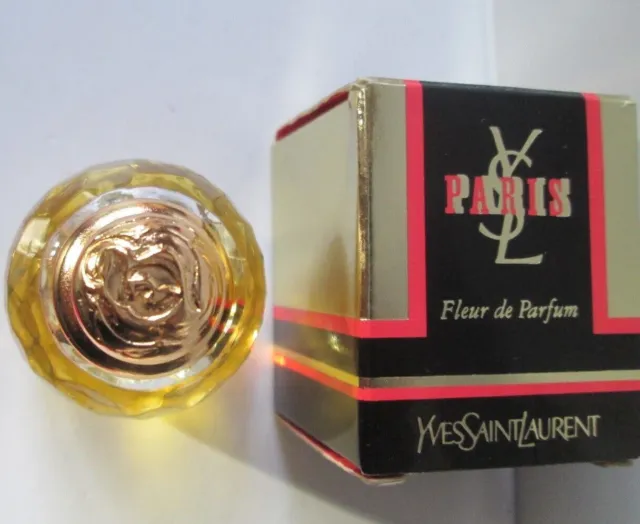 YSL PARIS Fleur De Parfum 1983 - Miniature Pleine 7,5ml / Boîte Etat Correct