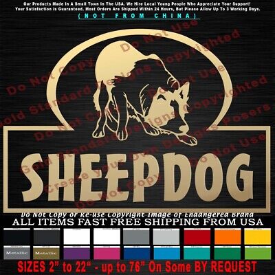 - Sheepdog Banner Text with Dog Lions Wolves Don't Tread  Wolf Sticker Decal