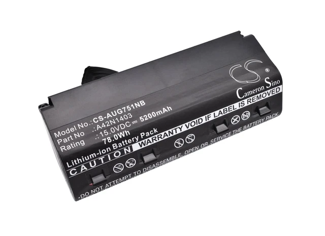 Battery for Asus G751, G751J, G751J-BHI7T25, G751JL-BSi7T28, G751JM, G751JT, G75