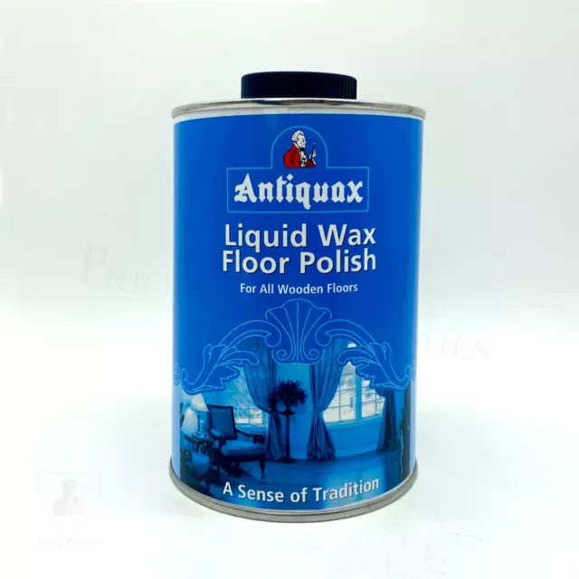 Antiquax Liquid Wax Floor Polish 1Litre - For Parquet & Wooden Floors - Free P&P