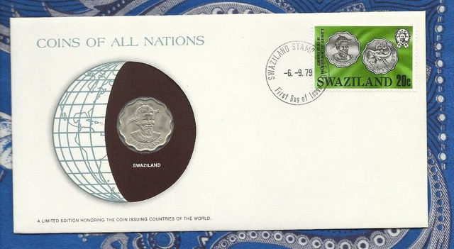 Coins of All Nations Swaziland 20 Cents 1975 UNC