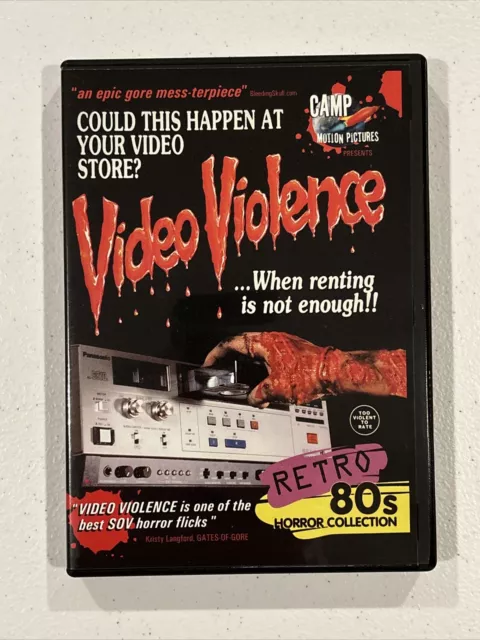 VIDEO VIOLENCE Camp Pictures Horror/Gore DVD “LIKE NEW” Condition