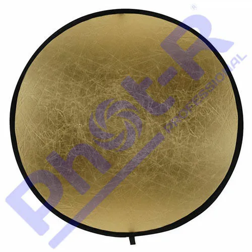 Phot-R 80cm/32" 2in1 Gold & Silver Studio Collapsible Circular Reflectors + Case 3