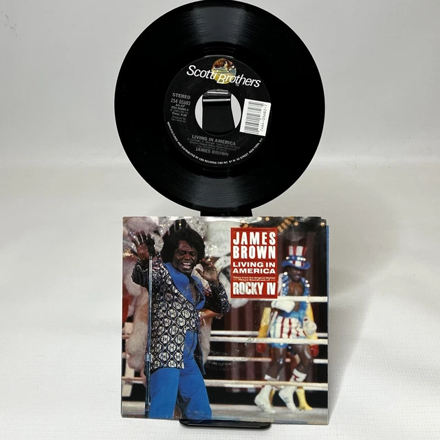 JAMES BROWN Rocky IV Living In America / Farewell 45 disque unique