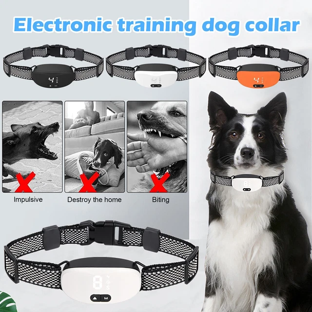 Electric Collar Anti Bark Dog E-Collar Stop Barking Pet Training Collar Control