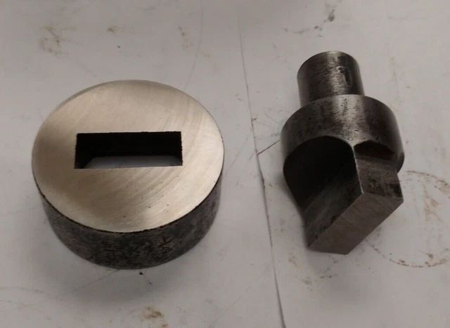 Roper Whitney Kick Press Punch and Die .625 X 1.50 Rectangle  Di-Acro