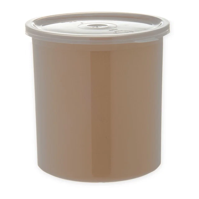 Carlisle 30106 Classic 1.2 Qt. Beige Crock with Lid
