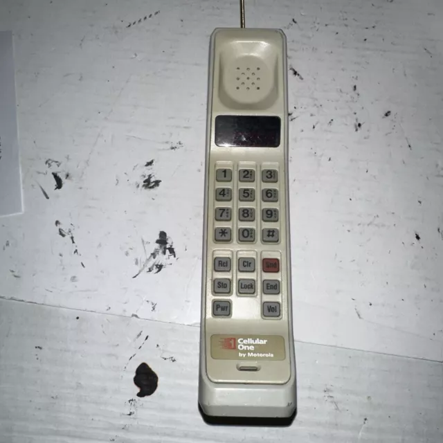 Vintage 80's Motorola Brick Cell Phone Cellular One +