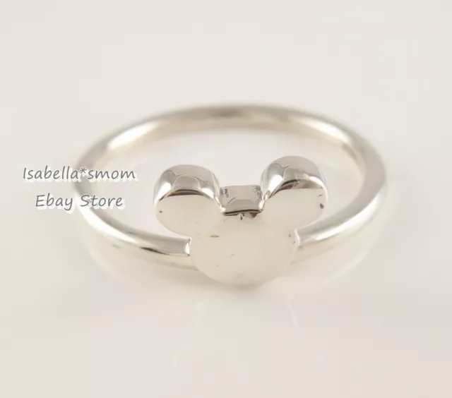 DISNEY MICKEY SILHOUETTE Authentique Pandora Bague Argent 197508