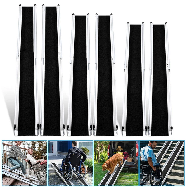 Rampa per sedia a rotelle rampa di accesso alluminio rampa soglia porta pieghevole rampa fino a 300 kg