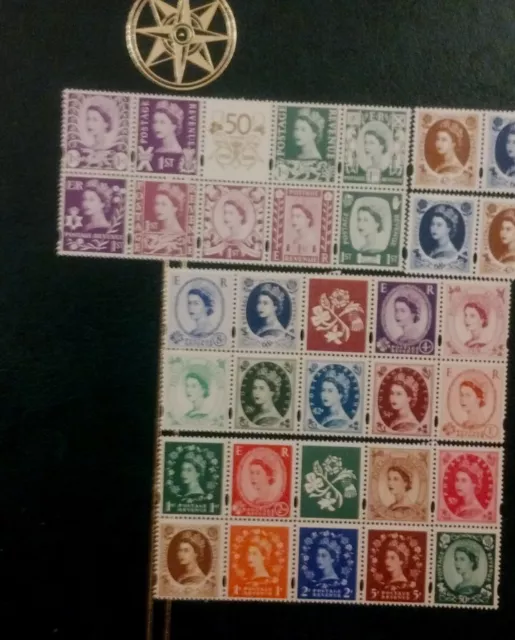 Gb Decimal Wilding Collection Of 31 In Pristine Mnh Condition.    Ex-Mini Sheets 3