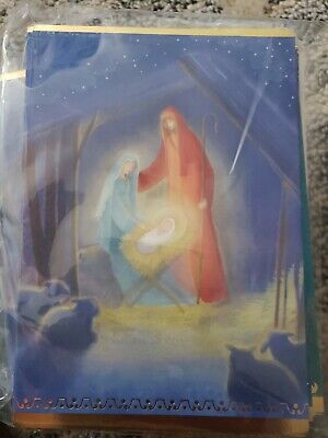 Hallmark IMAGE ARTS Christmas Cards Nativity Angel Wise Men 24 Cards 4 Images