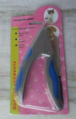 Pet Dog Cat Nail Clipper Trimmers Grooming Tool with File Stainless Steel Gentle