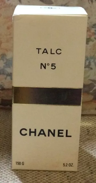 CHANEL NO 5 Talc 150g vintage with box very lightly used 150 g