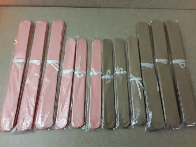 12 pompones de papel tejido bronceado y melocotón 2 tamaños