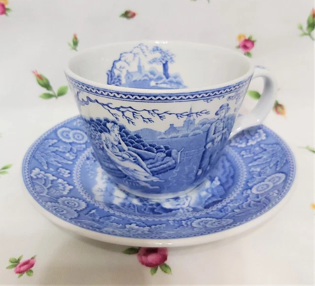 SPODE BLUE ROOM Collection WOODMAN Georgian Series Cup Saucer