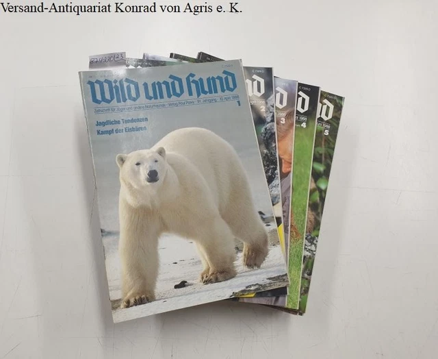 Wild und Hund : 91. Jahrgang 1988 : Konvolut 23 Hefte : ohne Heft 20, 21, 22 : V