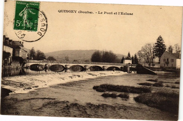 CPA QUINGEY - Le Pont et l'Ecluse (183697)