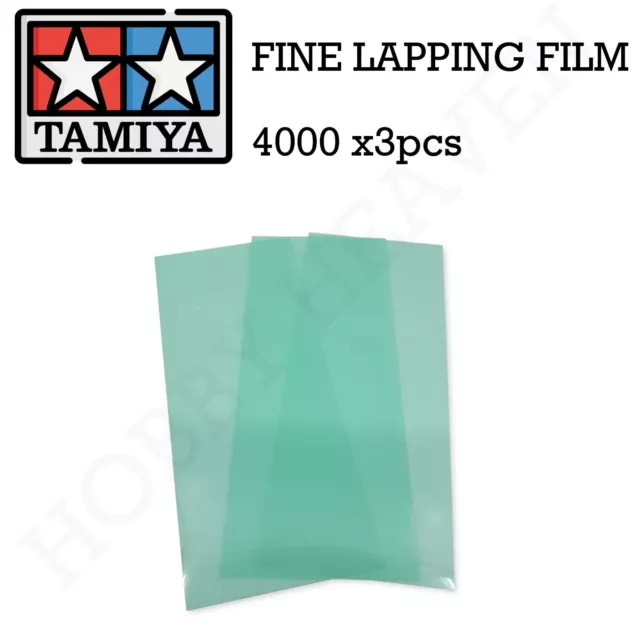 Tamiya Fine Lapping Film 4000 X3pcs 1st Class Fast Shipping 87185