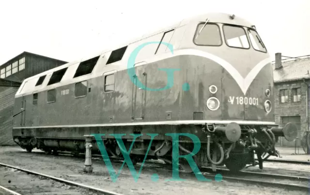 Diesellok Foto - DR V180 001 vor Abnahme um 1960, später Bw Leipzig Hbf West