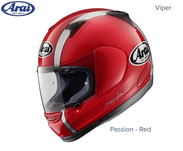 ARAI VIPER GT Motorcycle Helmet Passion Red Medium Excel