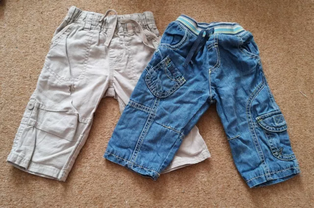 Baby Boy Small Trouser Jeans Bundle 6-9 Months