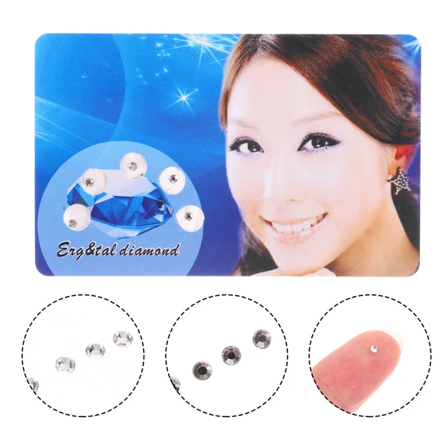 Brillante 2 paquetes de gemas de dientes pegamento dientes cristal dientes joyería