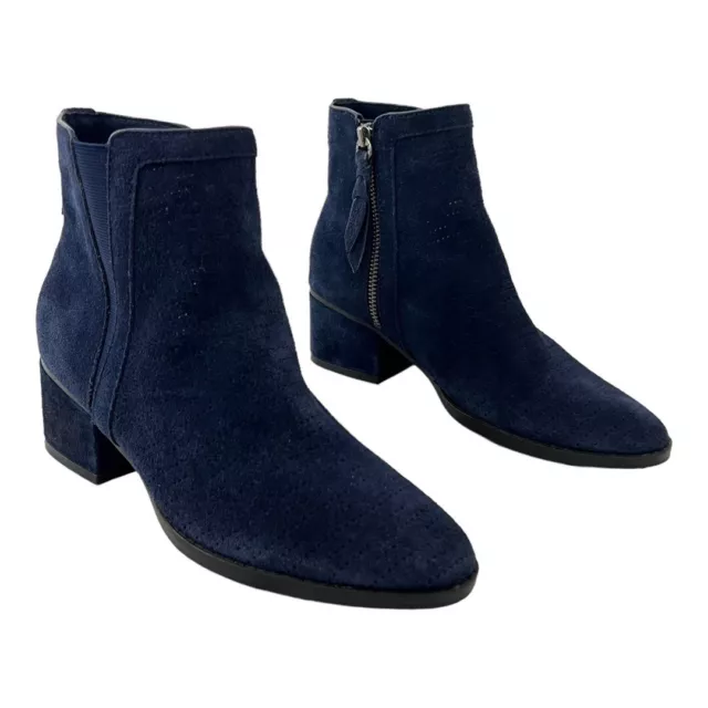 Splendid Womens Size 6 Blue Suede Ankle Boots