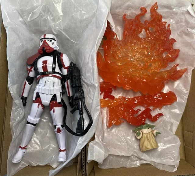 Hasbro Star Wars Vintage Collection Star Wars: The Mandalorian Speeder Bike, Scout Trooper and Grogu 3.75-in Vehicle and Action Figure