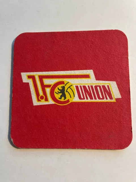 Fußball, Bundesliga, Bierdeckel, 1. FC Union Berlin, Und niemals vergessen EU