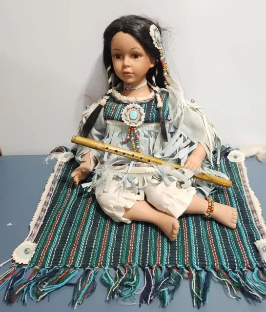 Native American Porcelian Doll. Heritage Signature collection