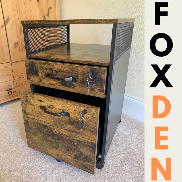 INDUSTRIAL FILING STORAGE Lockable Under Desk Drawers with