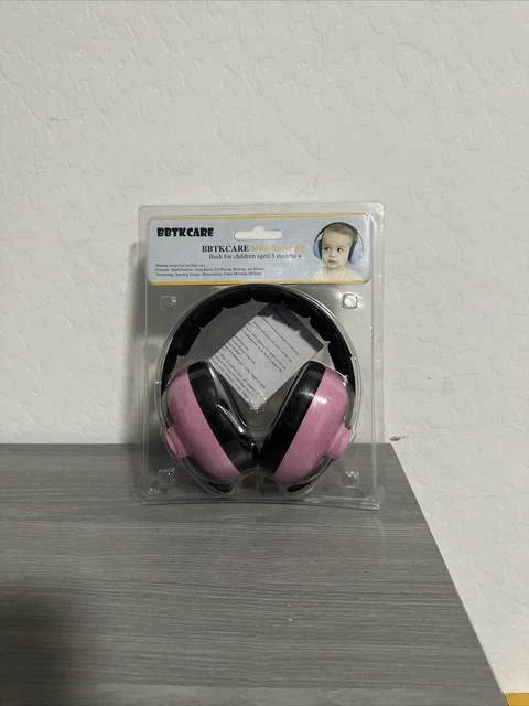 Mini Earmuffs, PINK- Hearing Protection Noise Reduction 3 months-2 yrs,