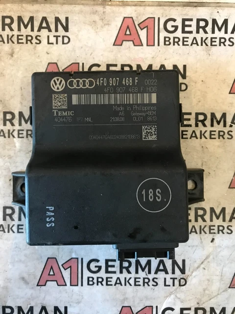 GENUINE AUDI A6 C6 2005-2010 Gateway Module 4F0907468F £14.76 - PicClick UK