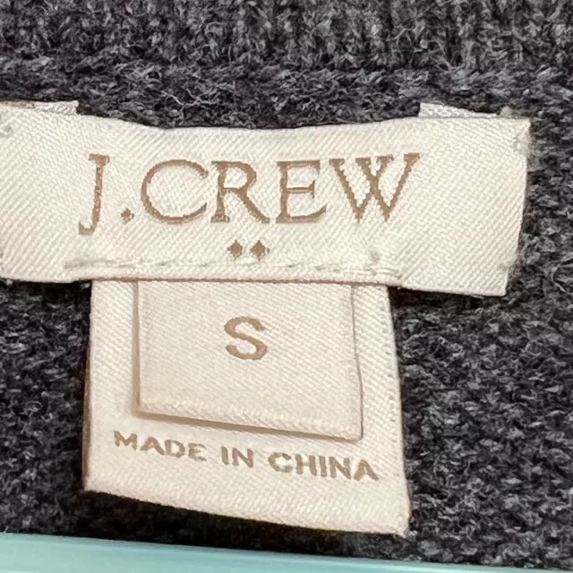 J. Crew Factory Womens Sweater Merino Wool Blend Warmspun Colorblock Sz S A9046 3