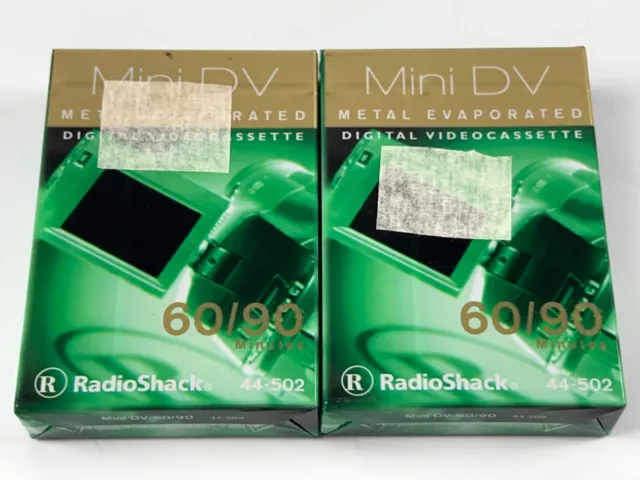 Nueva cinta de video digital de colección Radio Shack mini DV metal evaporado 60/90 minutos