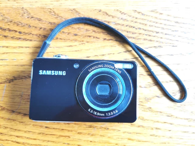 Samsung PL100 12.2MP Compact Digital Camera Black Tested