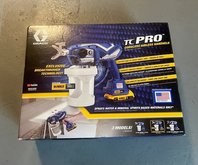 GRACO TC PRO Cordless Airless Paint Sprayer, 17N166 New 450.00 PicClick