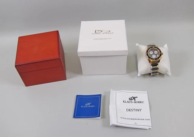 Daniel Steiger KLAUS KOBEC "DESTINY" 6061 K-M Rose Gold Men's Wristwatch  MIB!!!