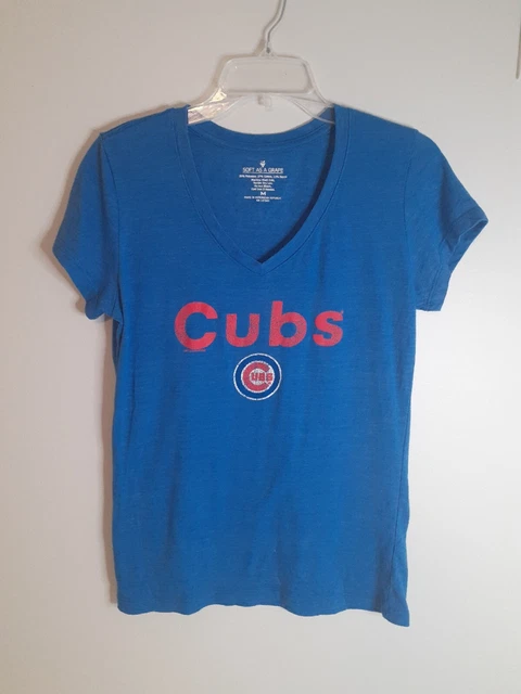 Soft As A Grape Womens Chicago Cubs Tee Shirt Short Sleeve Size Medium