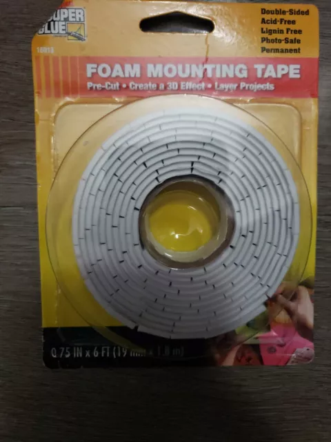 Cinta de montaje de espuma de doble cara súper pegamento original pestañas precortadas