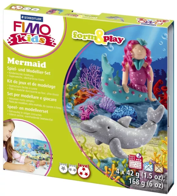 Staedtler® ST8034 12 LY Modelliermasse FIMO® Kids Materialpackung Form & Play "M