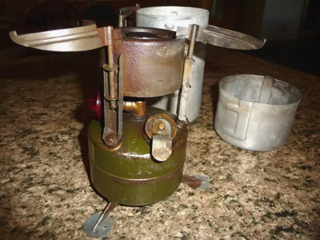Vtg Rogers Akron Ohio 1952 Date U.S. Military M-1950 Camp Pocket Field Gas Stove
