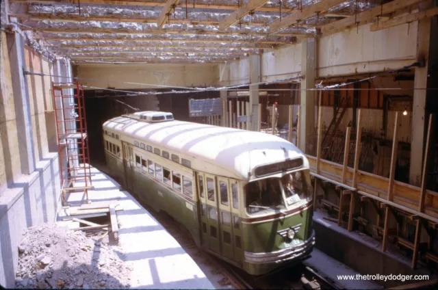 Philadelphia SEPTA PCC Streetcar #2129 1972 35mm Original Kodachrome Slide