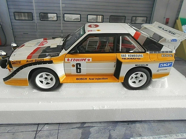 AUDI S1 E2 Sport Quattro Rallye Monte Carlo 1986 #6 Mikkola Gr.B S AUTOart 1:18 EUR 247,77 - DE