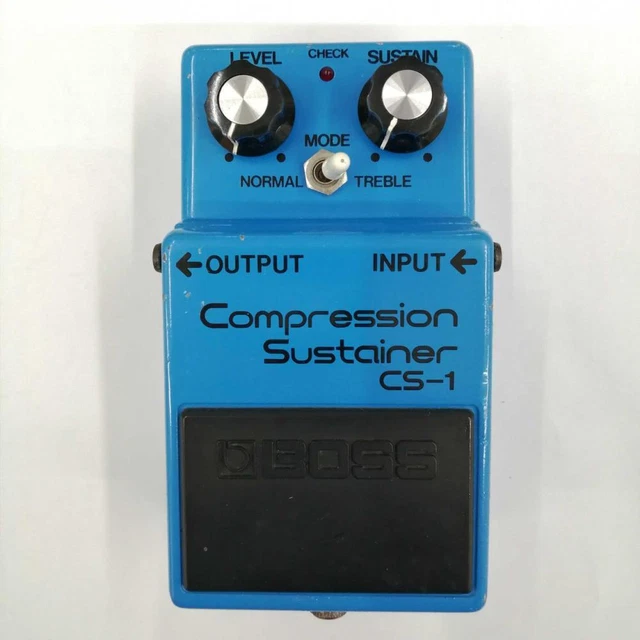 BOSS Electric Guitar Compressor Effects Pedal  COMPRESSION SUSTAINER CS-1